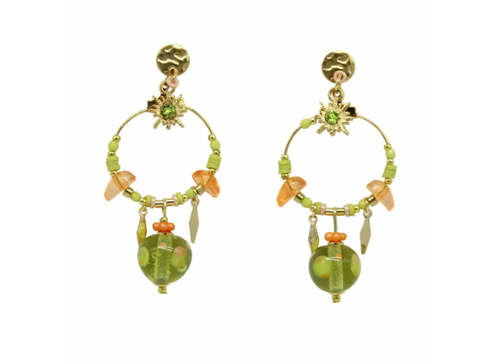 Boucles d'oreilles pampilles ZESTE