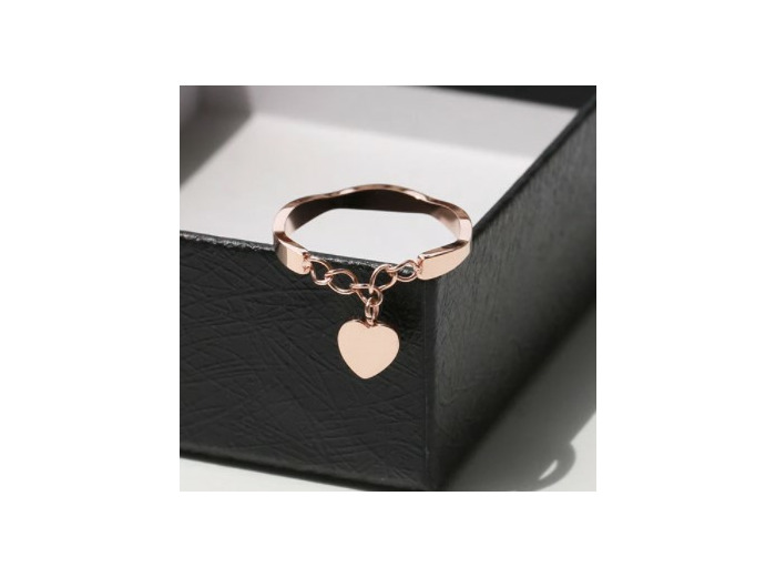 Bague breloque cœur