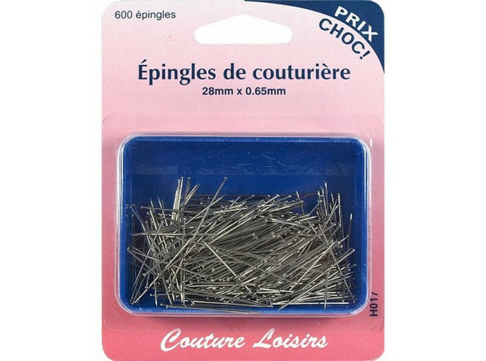 Épingles de couturière 28 mm x 0.65 mm