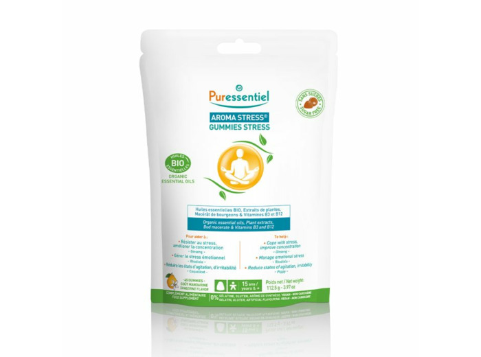 Gummies Stress x45 Aroma Stress Aux Huiles Essentielles Bio Puressentiel
