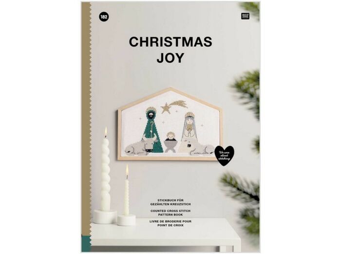 182 - Livre de Broderie Christmas Joy - Collection RICO