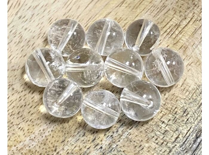 Perle 10mm Cristal de roche