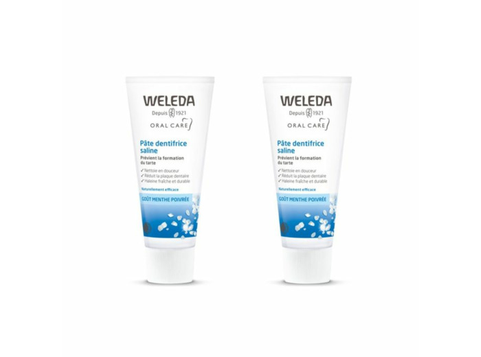 WELEDA PATE DENT SALINE 75MLX2