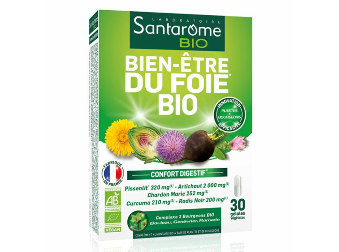 Bien-etre Du Foie Bio 30 Gelules Santarome