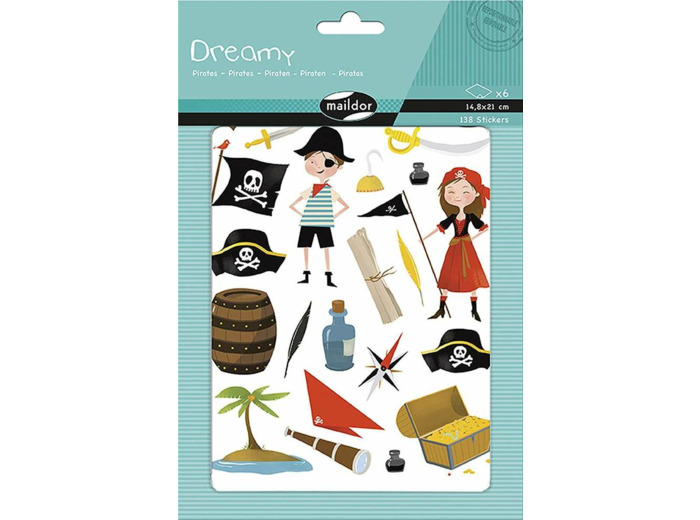 Gommettes Dreamy - Repositionnables - Pirates