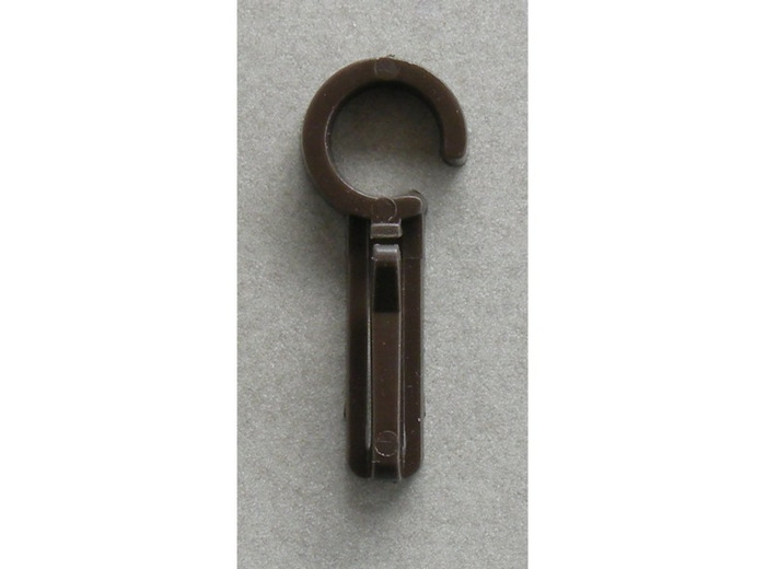 Crochet rideau simple marron
