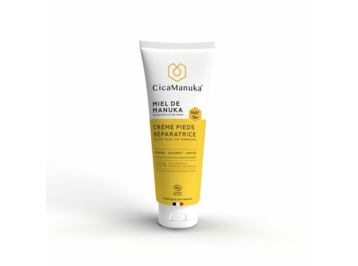 Crème Pieds Réparatrice au Miel de Manuka IAA15+ 75ml Cica Manuka