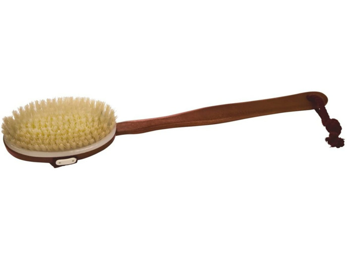 BROSSE BAIN EN BOIS FONCE