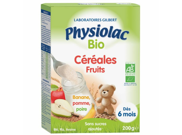 Cereales Fruits Banane Pomme Poire Bio Des 6 Mois 200g Physiolac