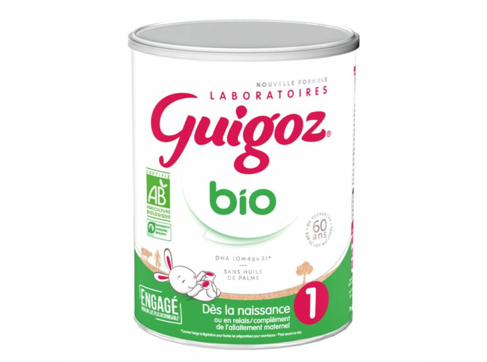Lait En Poudre Bio 1 800g Dès La Naissance Jusqu'à 6 Mois Guigoz