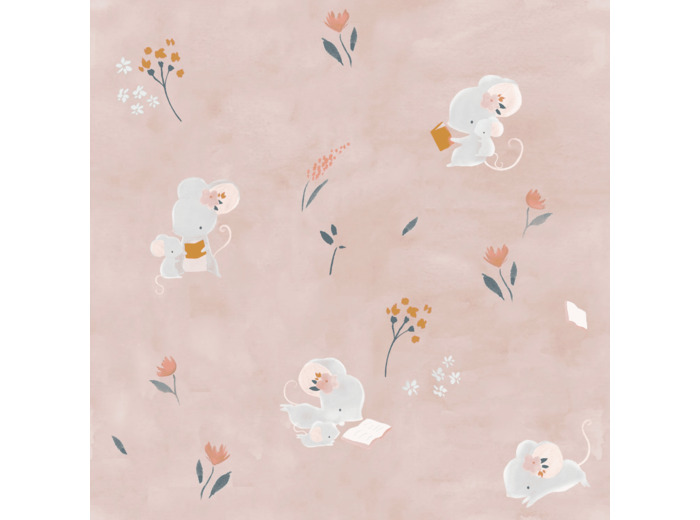 Tissu popeline - Little rat and friends Katia