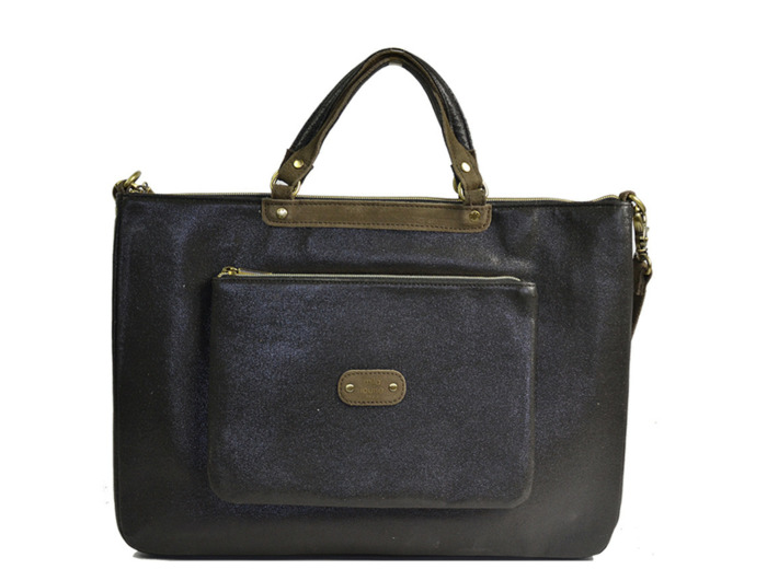 Mila Louise Piper XL LX1 Sac Ordinateur 15" Et Porte Documents Fumé Kaki