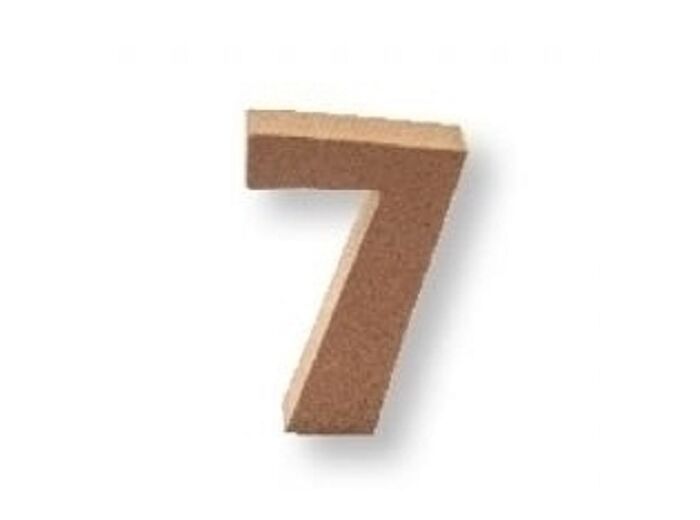 Chiffre "7" Mdf - 4,5 cm