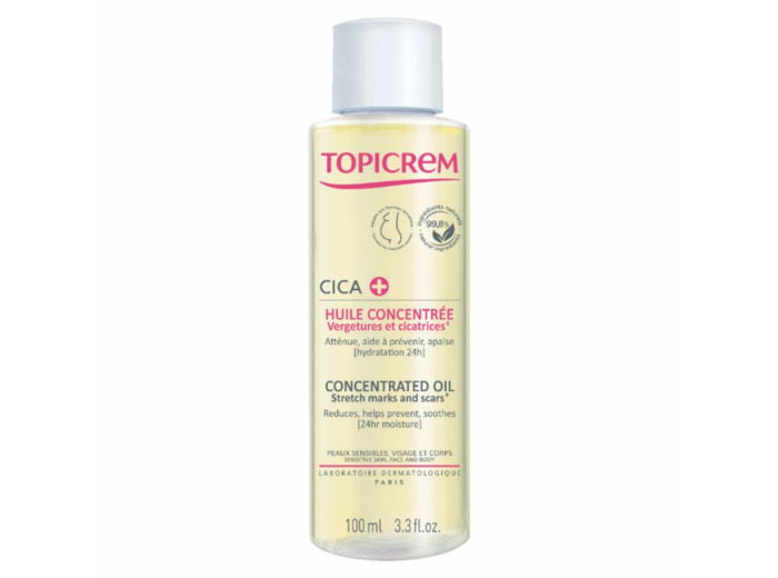 Huile Concentrée 100ml Cica Peaux Irritees vergeture et cicatrices Topicrem