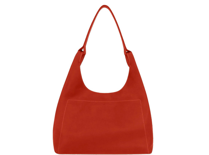 Les Ateliers Fourès Amazone Grand Sac Porté Epaule A701 Orange Confite