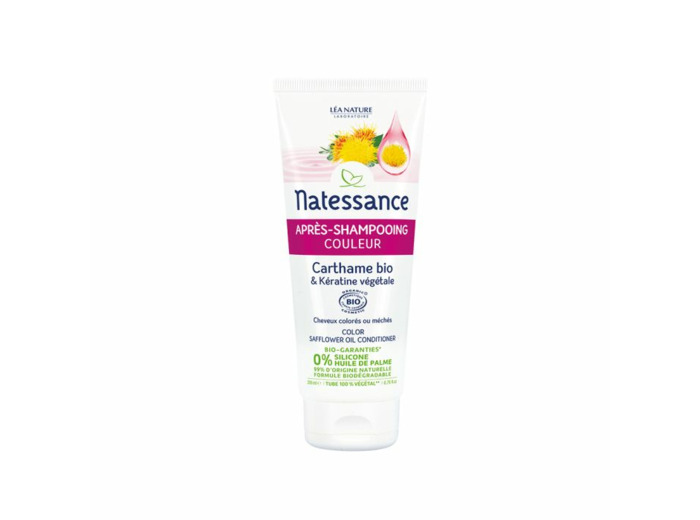 Après-shampooing couleur - Carthame Bio & Kératine végétale 200ml Natessance