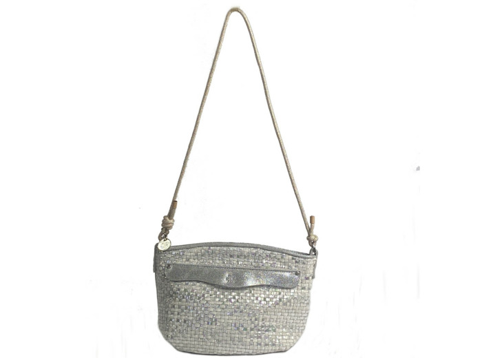 Mila Louise Naja W Sac Porté Epaule Tressé Silver