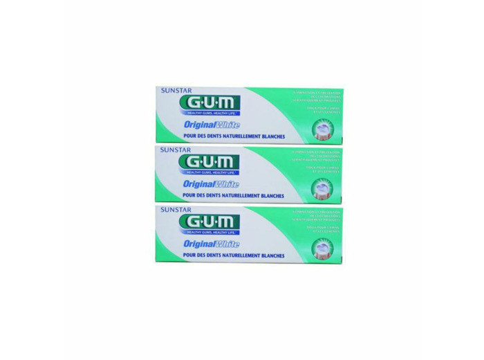 GUM DENT ORIG WHIT LOT3 75ML