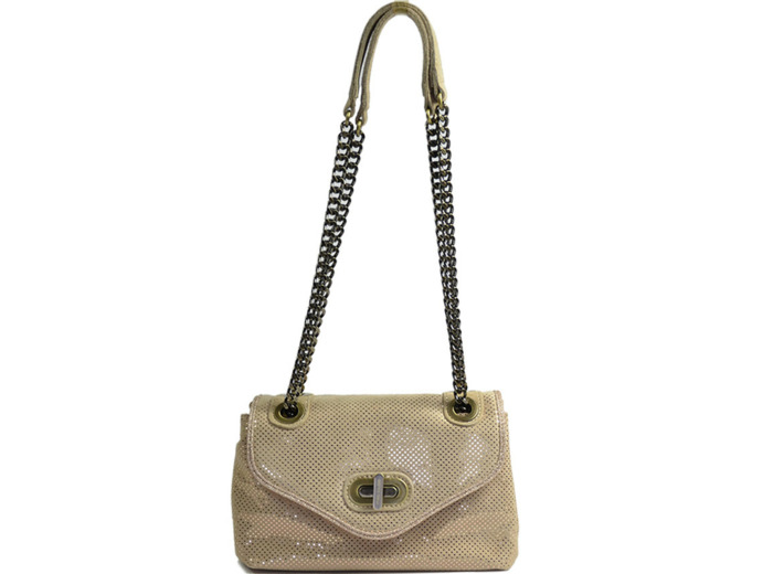 Mila Louise Lania DS Sac Bandoulière Toile Pois Creme