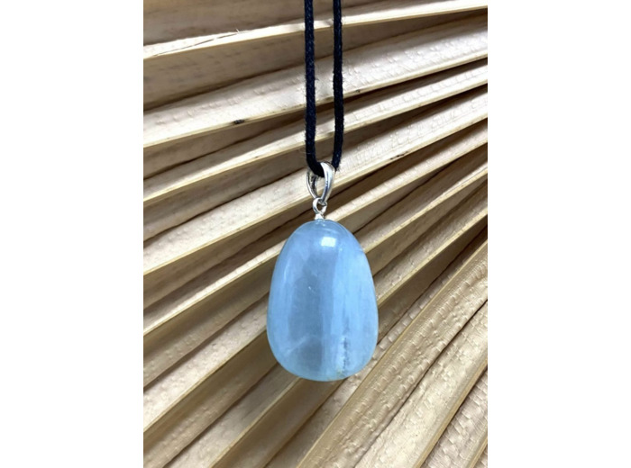 Pendentif argent aigue-marine