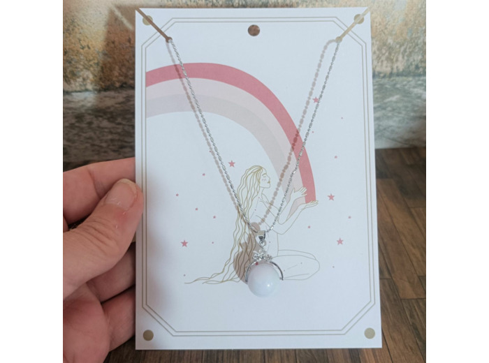 Pendentif en perle de Jade en argent