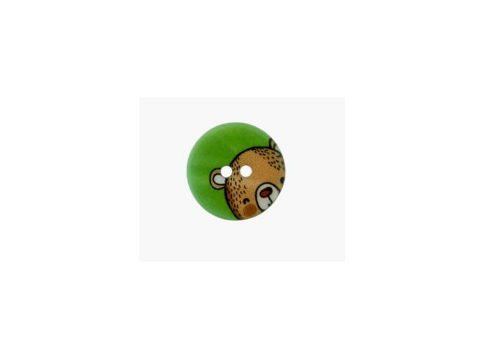 Bouton polyester ourson