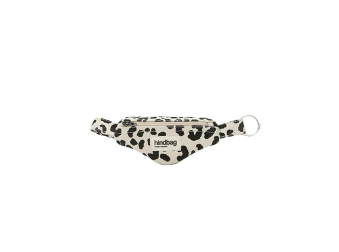 Hindbag Côme Porte Clés Sac Banane Léopard Ecru