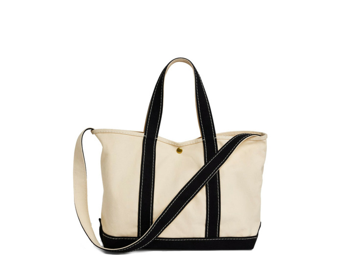 Gérard Darel Leon Sac Cabas en Toile Ecru Noir