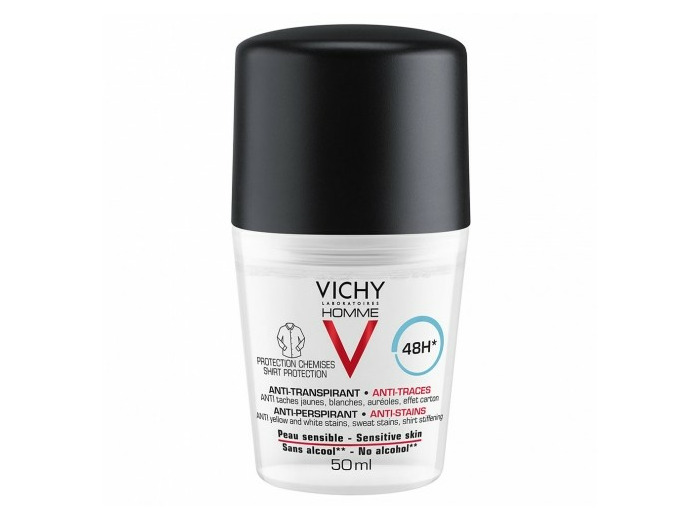 VICHY HOM DEO BILLE 48H ANTI-TRACES 50ML