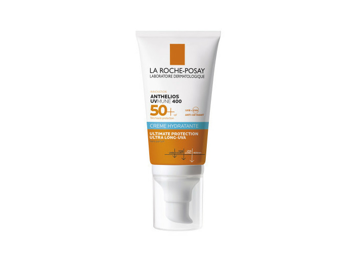 Crème solaire visage uvmune 400 hydratante très haute protection SPF50+ sans parfum 50ml La Roche-Posay