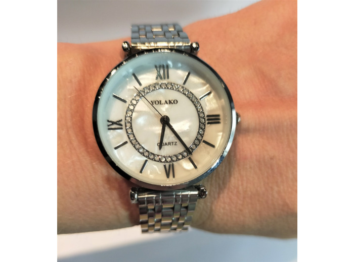 Montre argenté/blanc