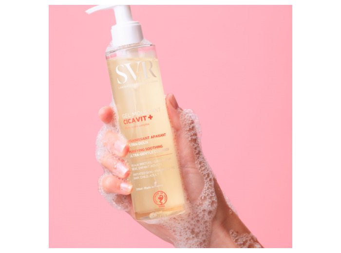 GEL MOUSSANT Assainissant apaisant ultra-doux 200ml Cicavit+ Svr