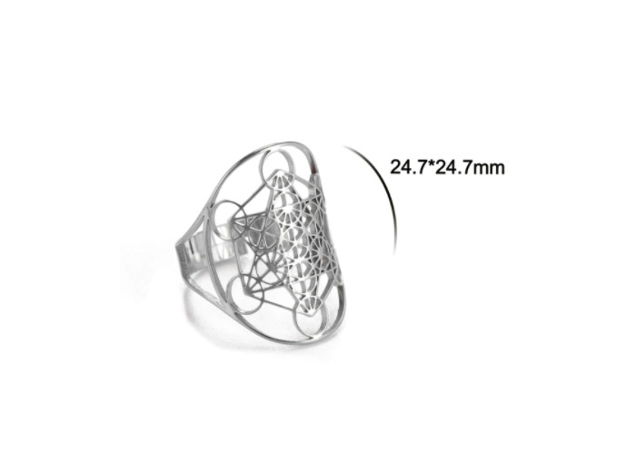 Bague en acier inoxydable Metatron