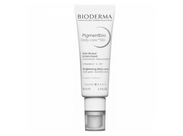 Crème anti-taches SPF 50 40ml PigmentBio Peaux hyperpigmentées Bioderma