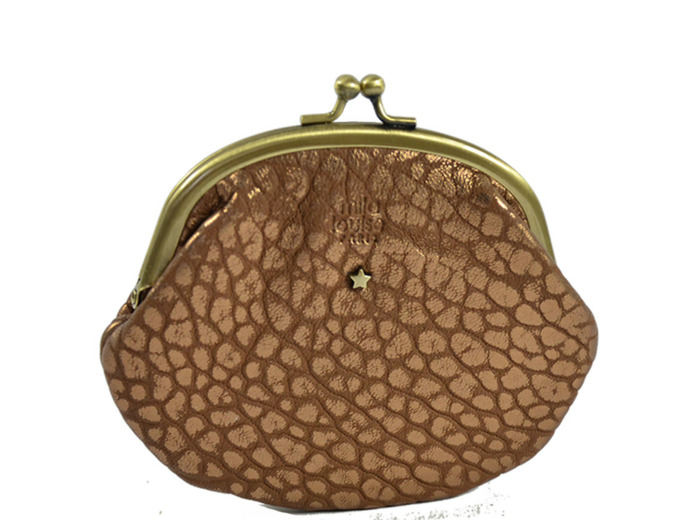 Mila Louise Oro JK Porte Monnaie Camel