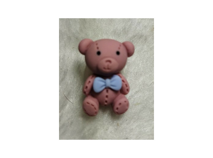 Bouton enfant en forme d'ourson 20 mm