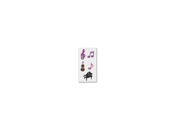 Sticker textile "Musique"