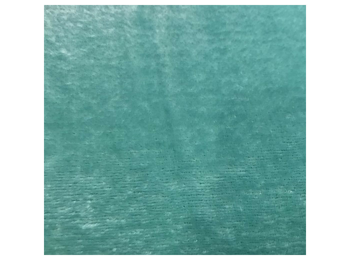 Tissu doudou vert émeraude