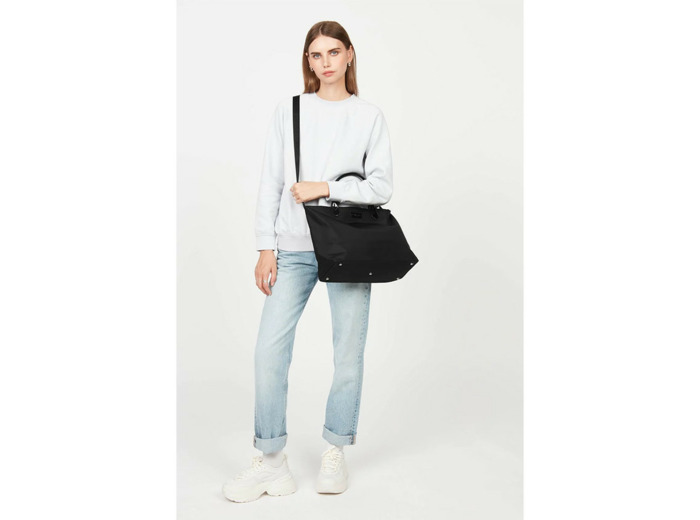 Lancaster Basic Verni Grand Sac Shopping 514-67 Noir