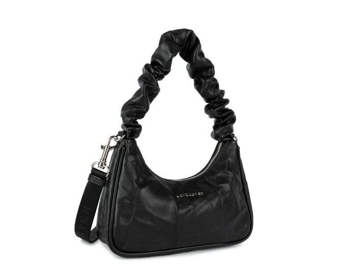 Lancaster Froissé Sac Baguette 518-024 Noir