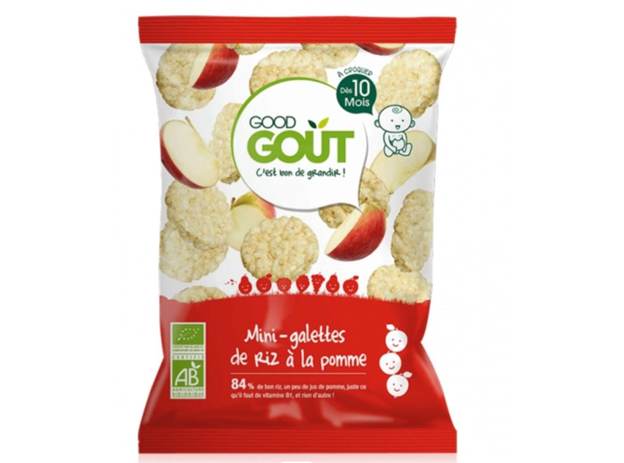 GOOD GOUT MINI-GALETTE DE RIZ POMME 40G