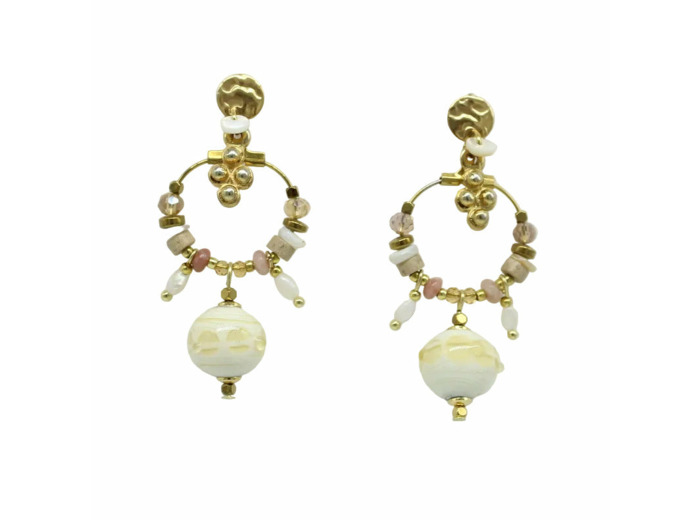 Boucles d'oreilles pampilles Murano DUNE
