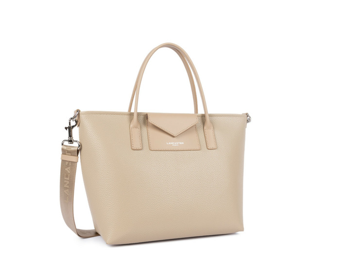 Lancaster Maya Double Kba Sac Cabas 517-102 Beige Fonce