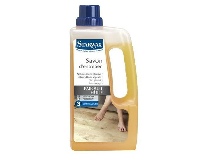 Starwax Savon d'entretien parquets huilés - Le bidon de 1L