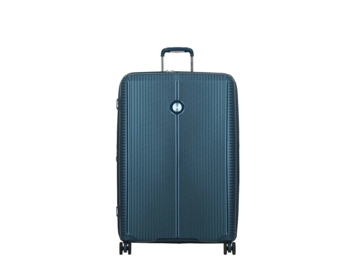 Jump Sondo Valise 77Cm Extensible Rigide 4 Roues Bleu
