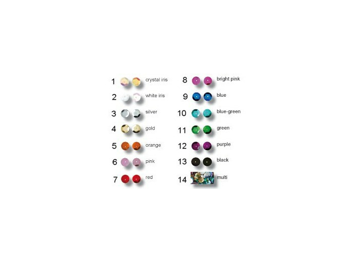 Paillettes rondes bombées - 8 mm - Doré (N° 4)