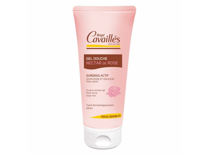 Gel Douche Nourrissant Nectar De Rose 200ml Surgras Actif Rogé Cavaillès