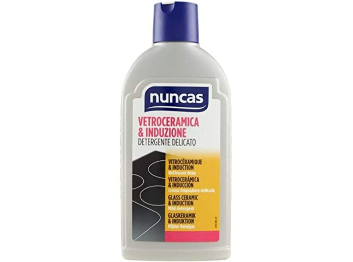 Nuncas Italia S.p.A. Nettoyant Délicat pour Plaques Vitrocéramiques/Induction Flacon de 250 ml