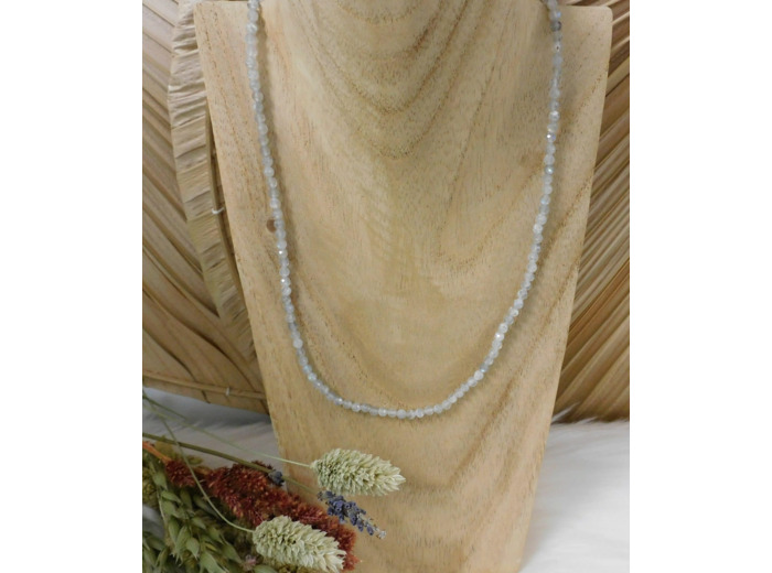 COLLIER LABRADORITE 4MM FACETTES