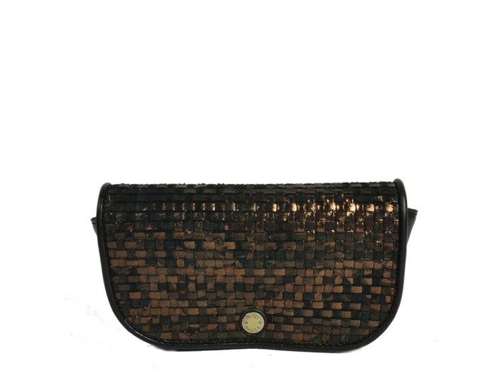 Mila Louise Etui a Lunettes Ossip W Tressé Noir Bronze